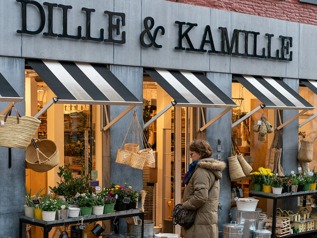 De winkel van DILLE & KAMILLE gevestigd in Delft