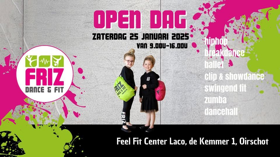 aankondiging open dag FRIZ
