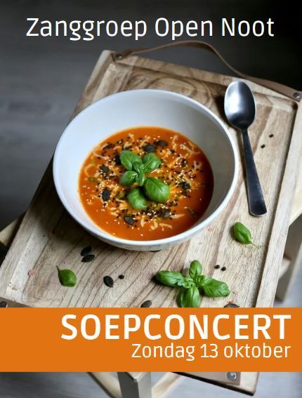 SOEPCONCERT OKTOBER - ZANGGROEP OPEN NOOT