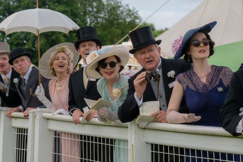 A group of people from the film Downtown Abbey