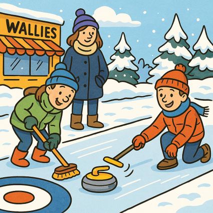 Curling bij Wallies