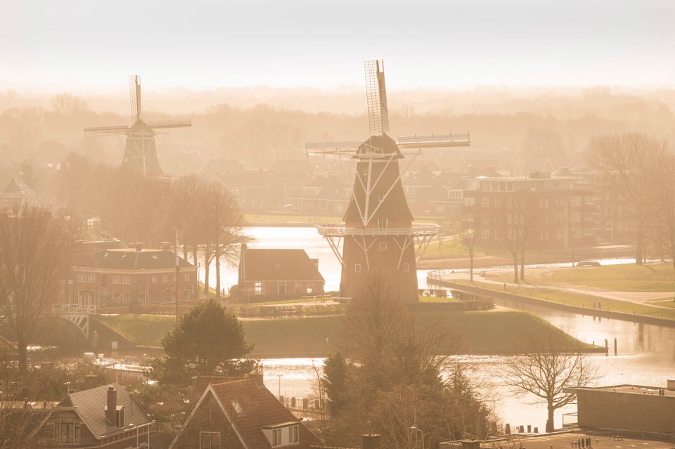 Fietsroute van meer naar Wad en stad