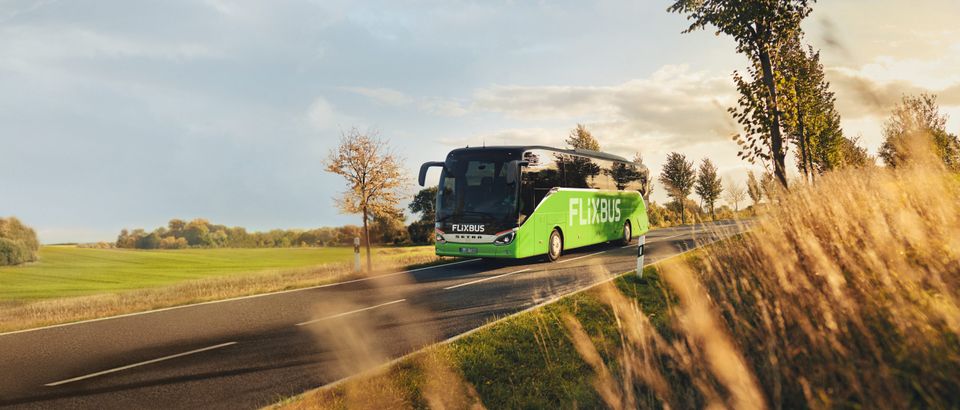Flixbus rijden veld