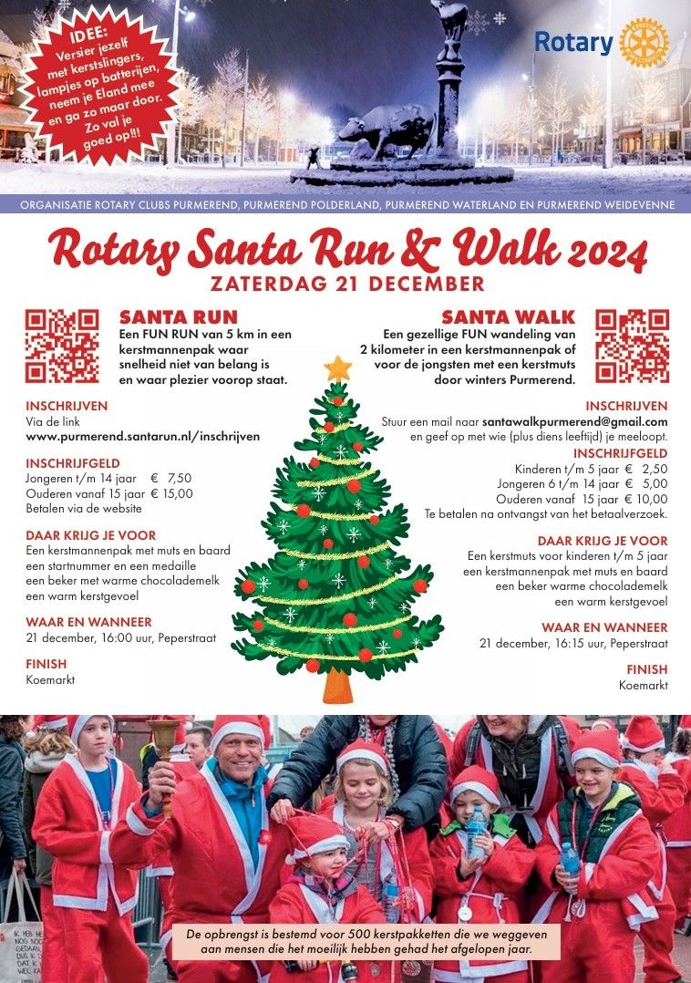 Flyer Santa Run & Walk Purmerend
