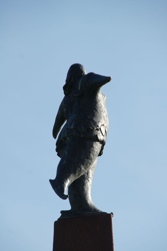 Elfstedentocht beeld Aukje in Bolsward