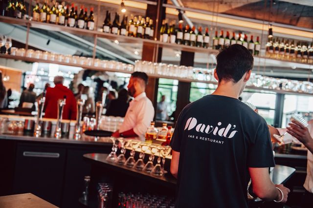 de bar bij restaurant david's