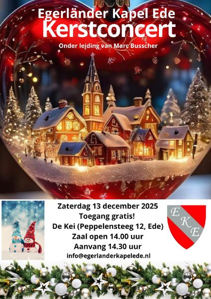 Uitnodiging voor het kerstconcert