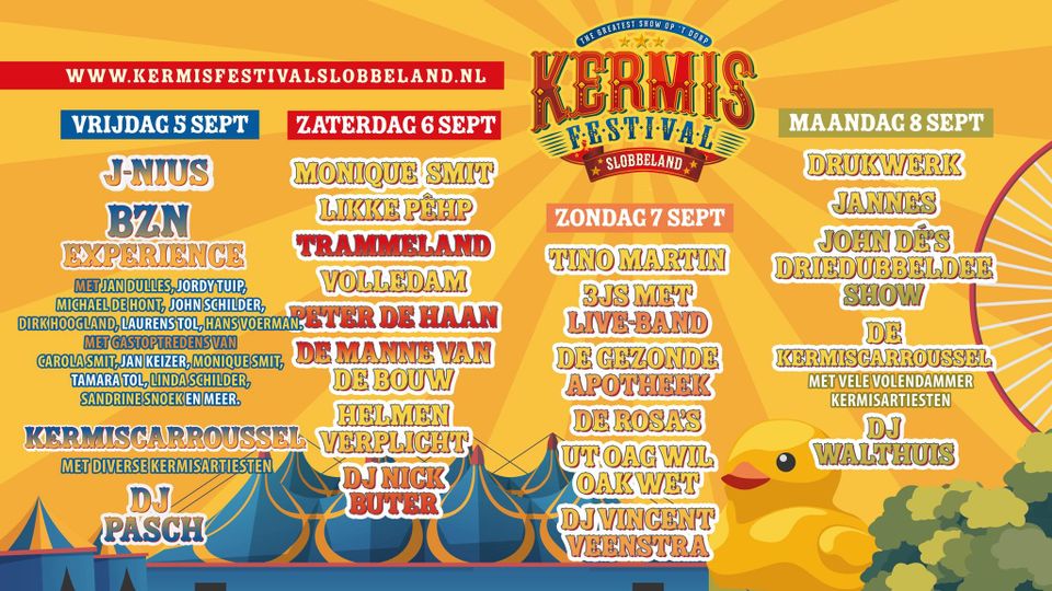 De poster van de kermis in Volendam