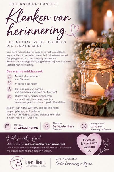 aankondiging klanken van herinnering