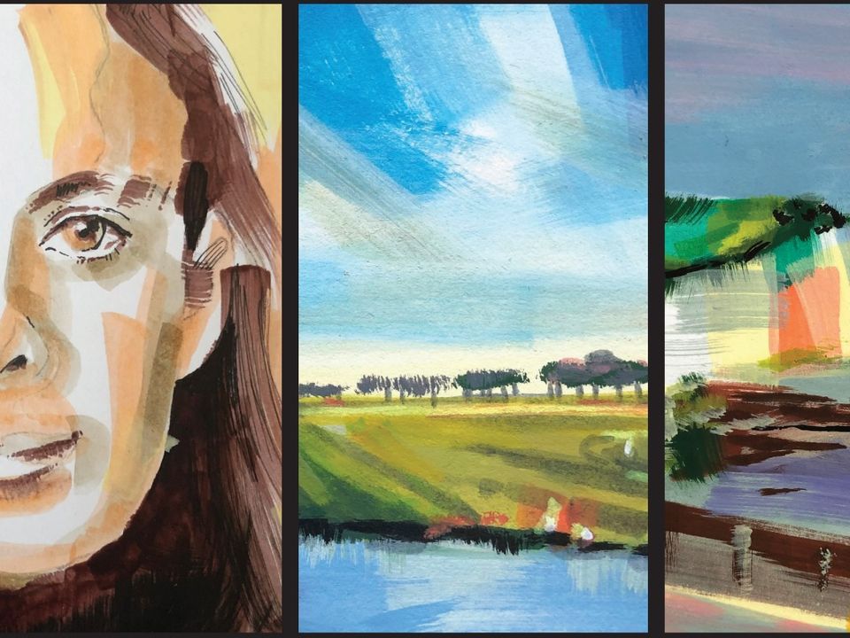 Drie kunstwerken gemaakt door Astrid Hakkert