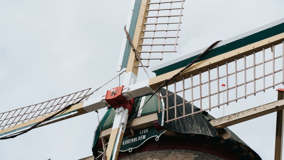 deel van de wieken van de molen
