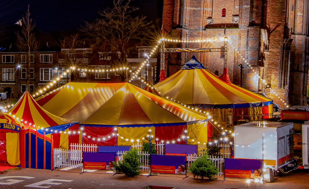 Kerstcircus Sander & Friends tijdens de kerstvakantie in Sneek