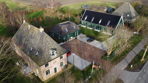 Bovenaanzicht van de locatie van de Beemster Vertoeving