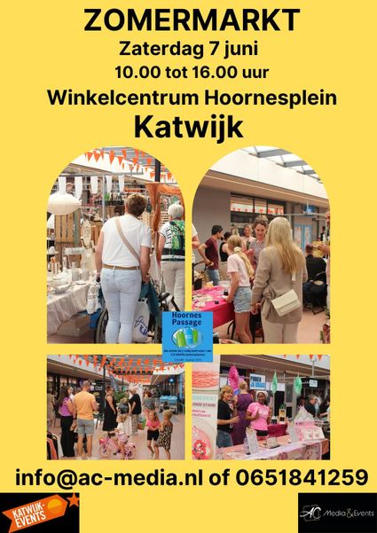 Poster zomermarkt Katwijk