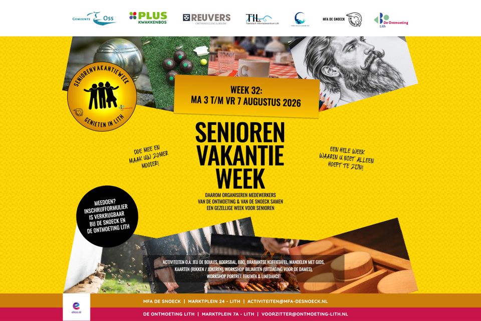POster Senioren vakantie week