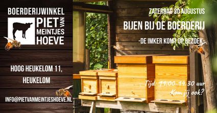 Vier bijenkasten in een houten schuurtje