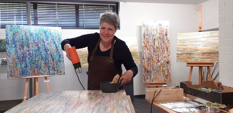 Nicole van Oss, atelier