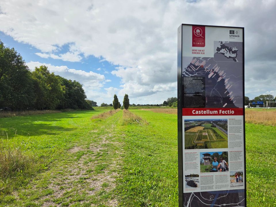 Bord over Castellum Fectio in Bunnik