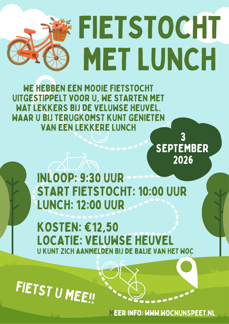 Fietstocht WOC 3 september