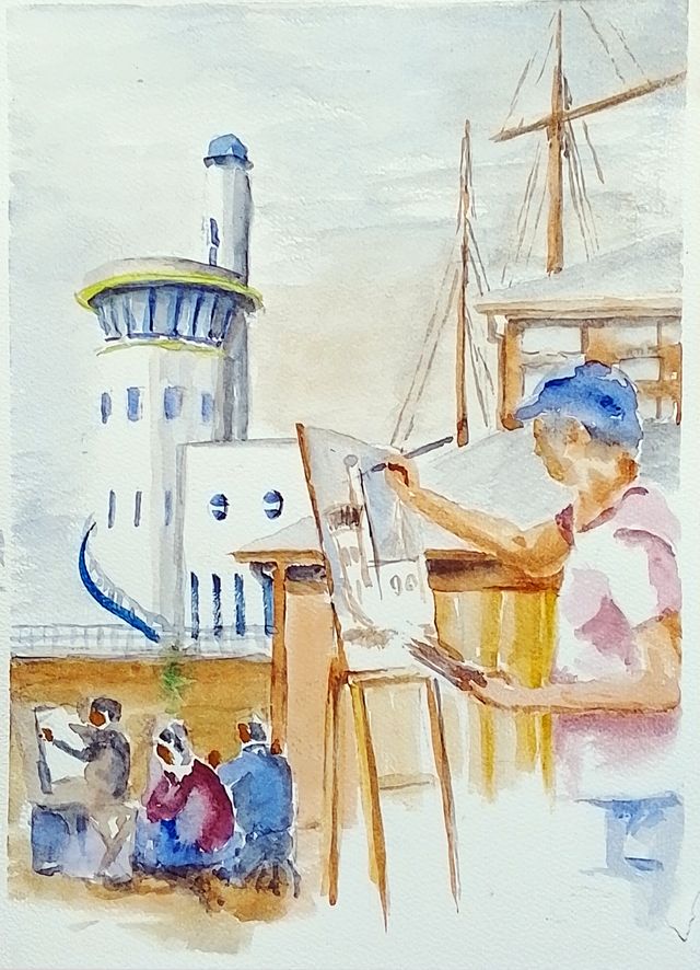 Aquarel Schilderdag