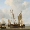 Schepen op de rede, Willem van de Velde de Jonge (1658).