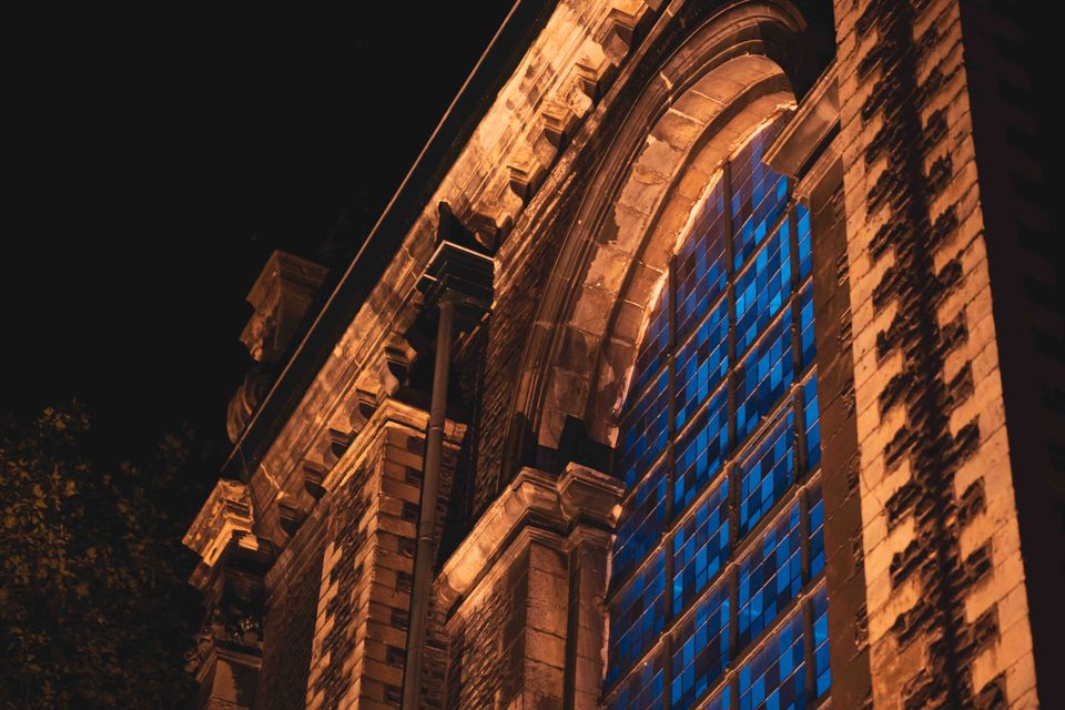 Augustijnenkerk Maastricht Rebelle raam buiten