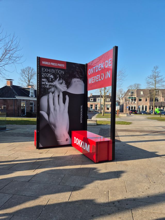 eerste paneel van de World Press Photo in Dokkum