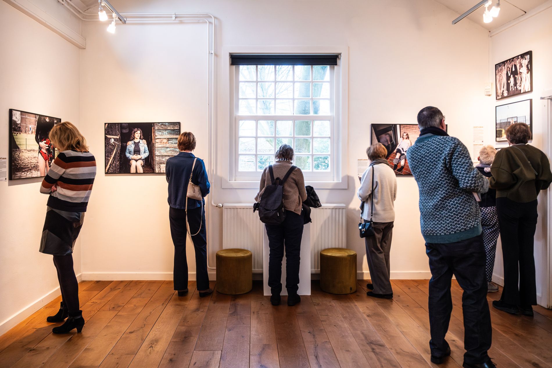 Bezoekers bekijken Silent Scream