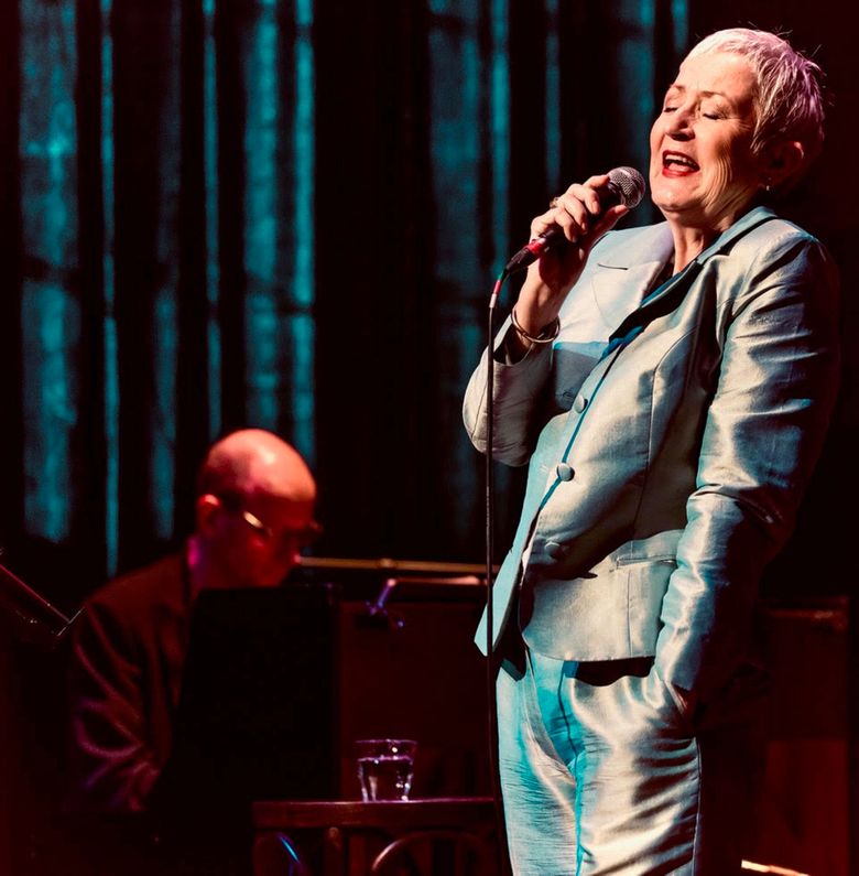 Zangeres/actrice Inez Timmer en pianist Peter van der Zwaag