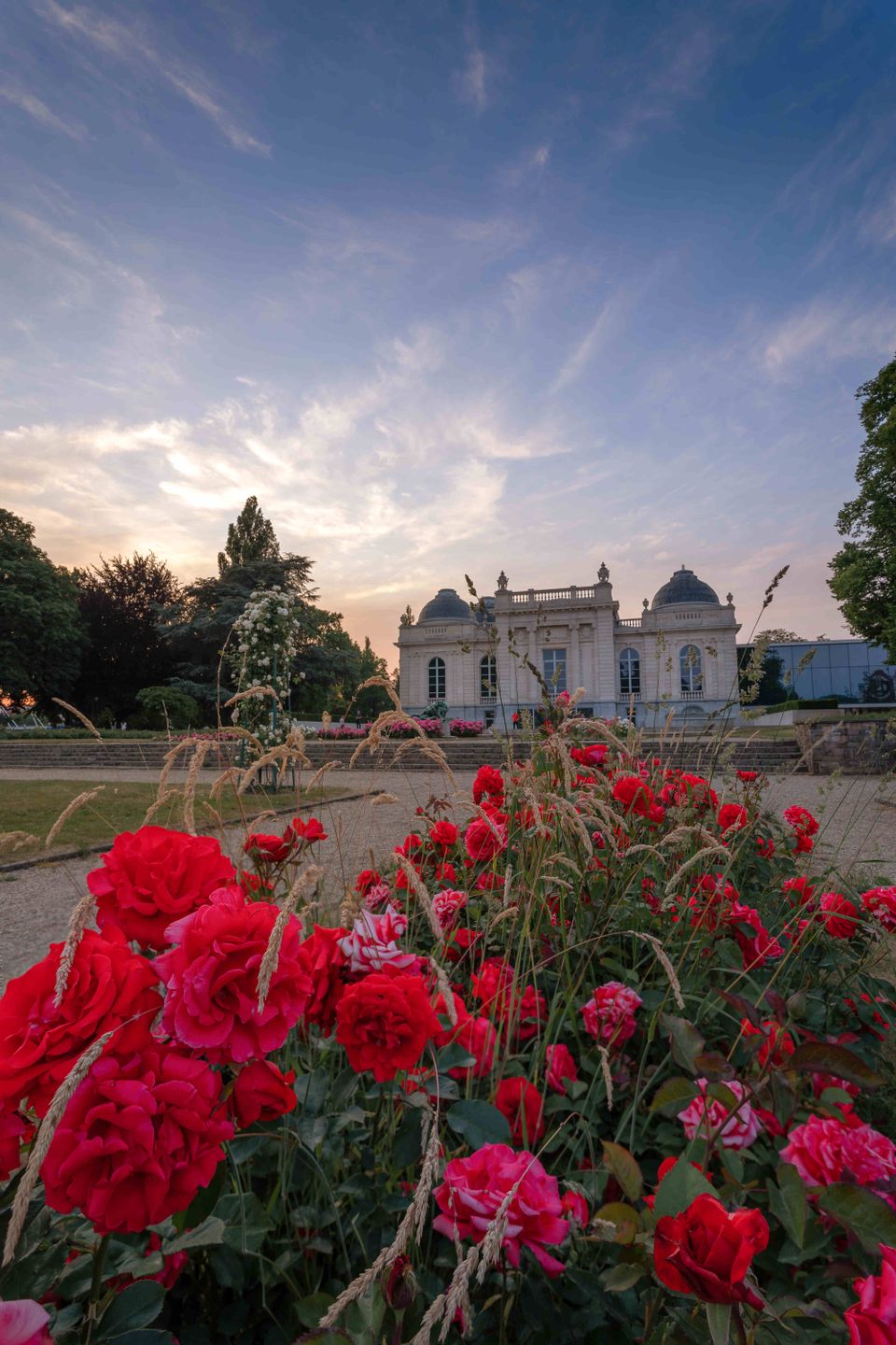 Luik park rode rozen museum de La Boverie