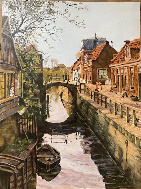 Antoon van den Broek, zicht op de rivier