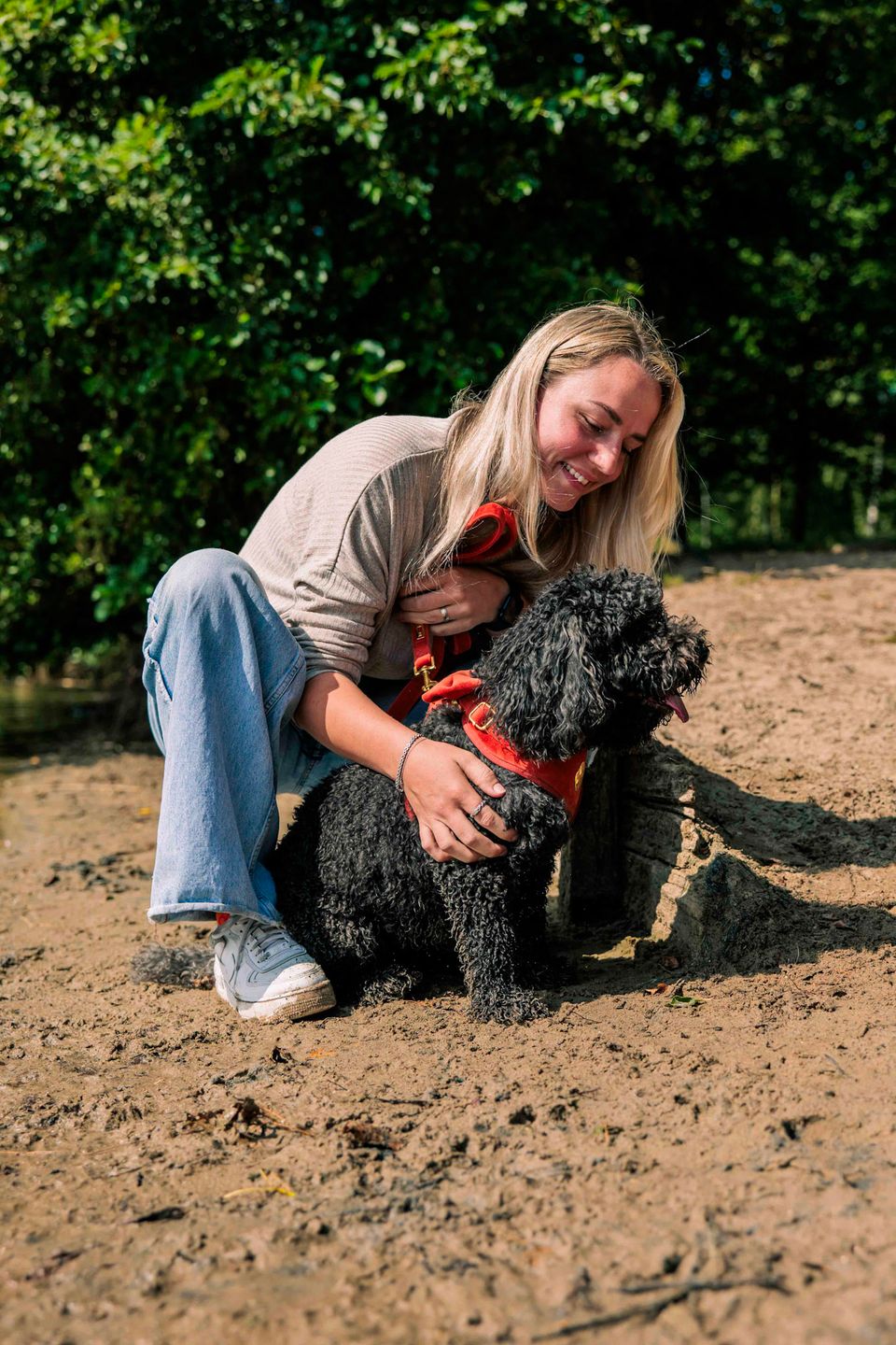 Baasje en hond