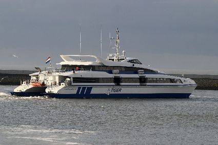 De Tiger bij vertrek.