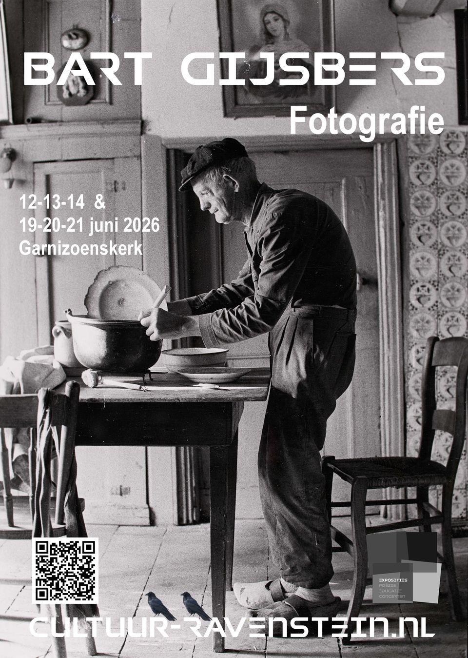 Poster met een foto die Bart Gijsbers gemaakt heeft op de voorkant.