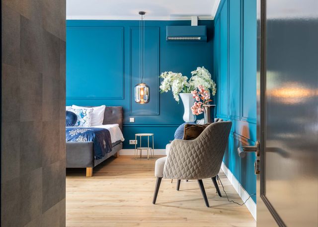 Blauwe kamer van de Heuvelsuites