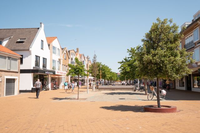 Winkelhart Zeezijde in Katwijk aan Zee, gezien vanaf het Andreasplein.
