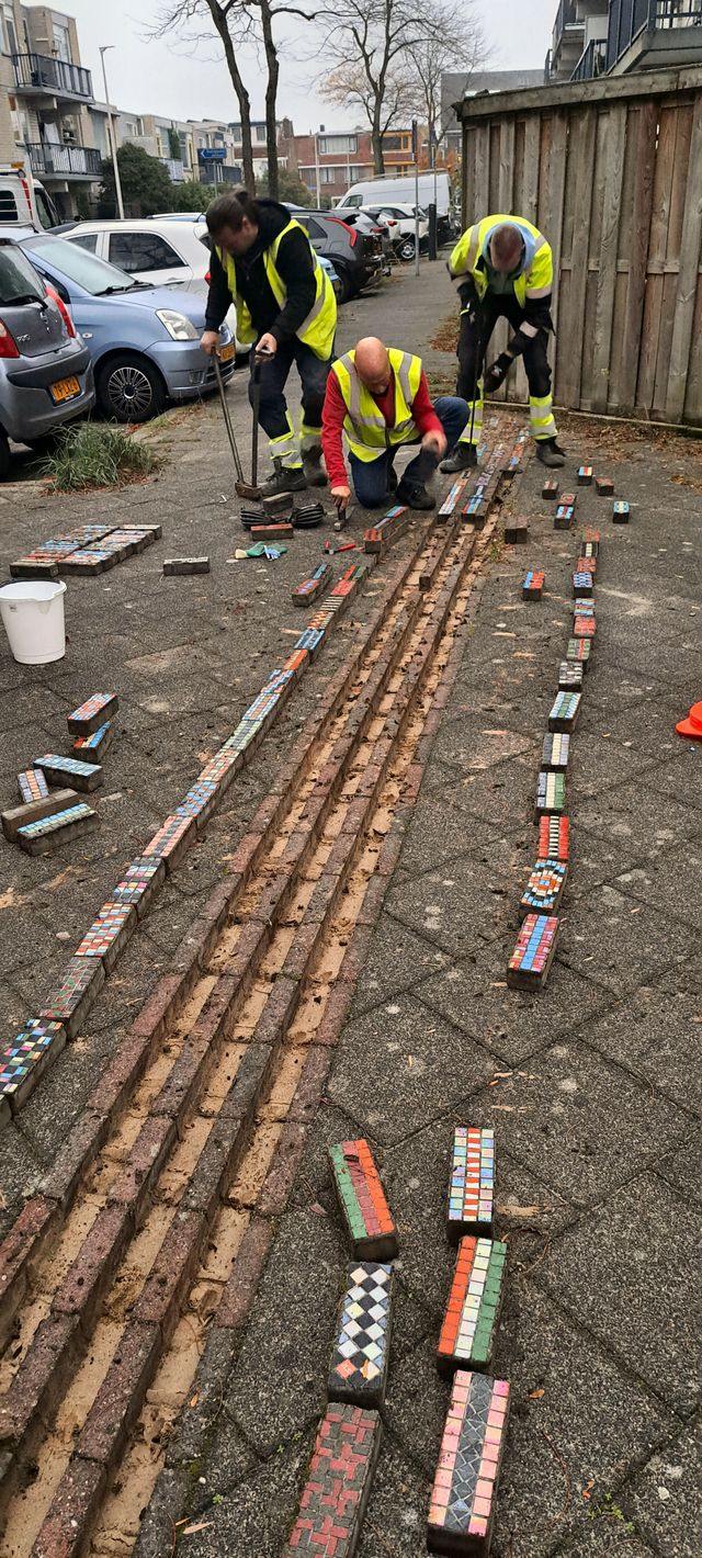 Werk aan het herstel van de Limeslijn.