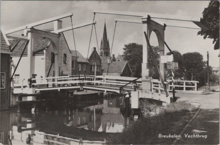 Brug bij Breukelen historische kaart