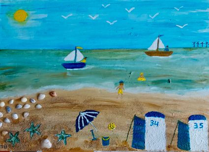 Afbeelding van Strandschilderij Coby
