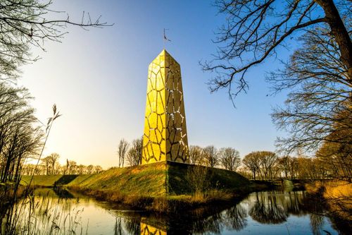 Uitzicht op de Pompejustoren op Fort de Roovere.