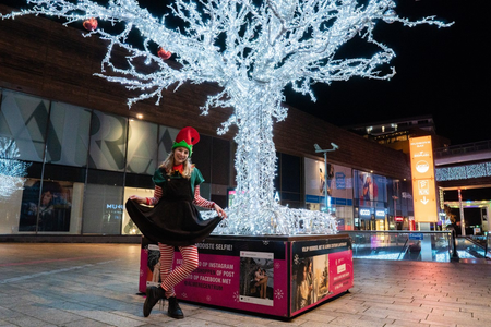 Santa's photo forest in Almere Centrum.
