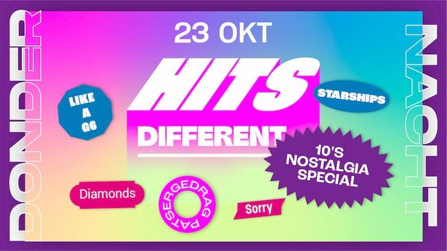Dondernacht: Hits Different (10's nostalgia special)