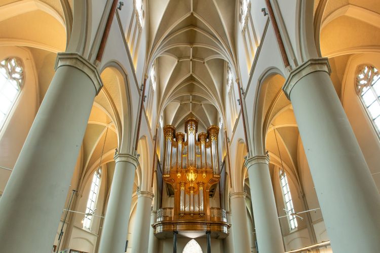 Sint Willibrorduskerk met Smitsorgel en gewelf