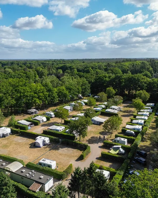 Camping Beek en Hei bovenaanzicht