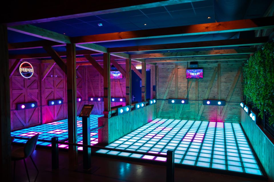 FlashFloor in Posta7 Tolbert: een interactieve lichtvloer.