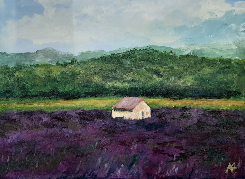 Landschaft mit einem Haus