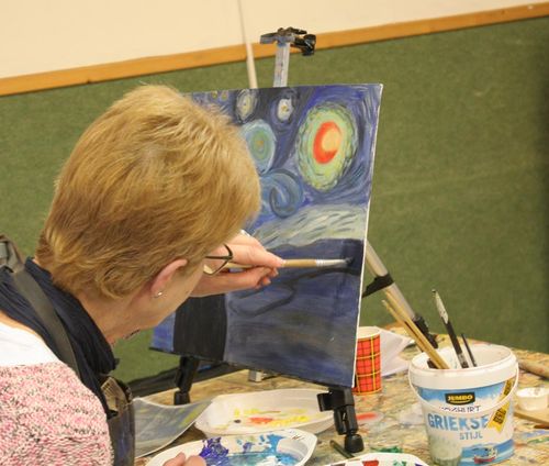 Foto van Schilderworkshop Catherine Gathier