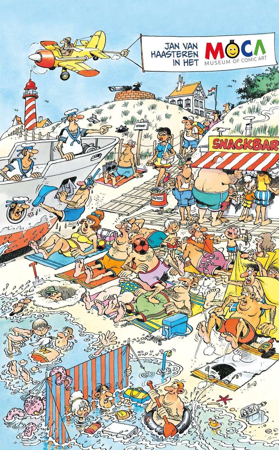 Jan van Haasteren in het MoCA