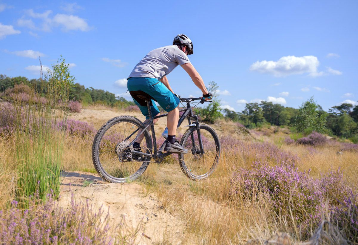 1 mtb'er op het parcours