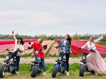 E-chopper (e-scooter) tour Noordwijk, Duin- en Bollenstreek